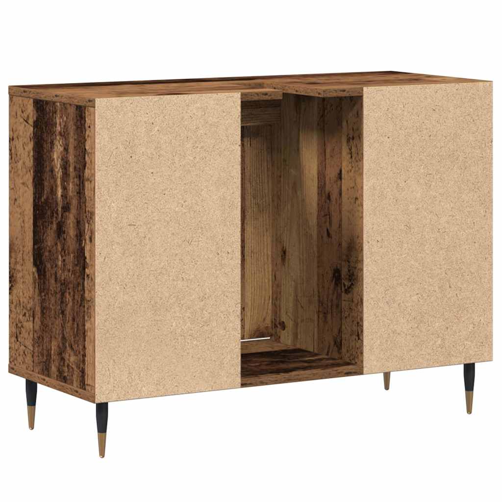 vidaXL Szafka Łazienkowa z półką Stare drewno 80 x 33 x 60 cm