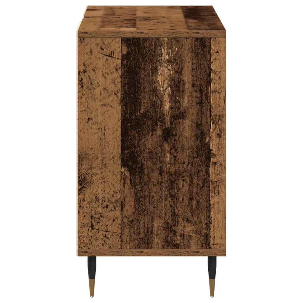 vidaXL Szafka Łazienkowa z półką Stare drewno 80 x 33 x 60 cm