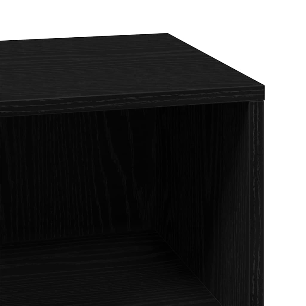 vidaXL Szafka Łazienkowa z półką z drzwiami Czarny 80 x 33 x 60 cm