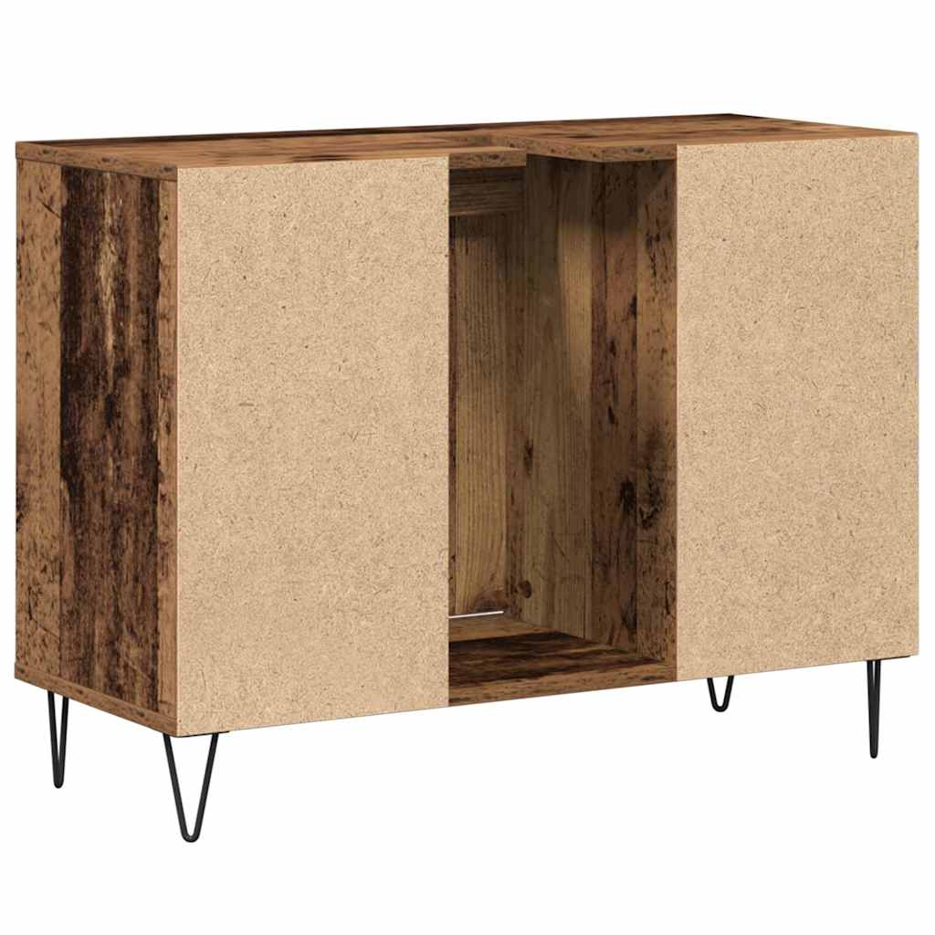 vidaXL Szafka Łazienkowa z półką Stare drewno 80 x 33 x 60 cm