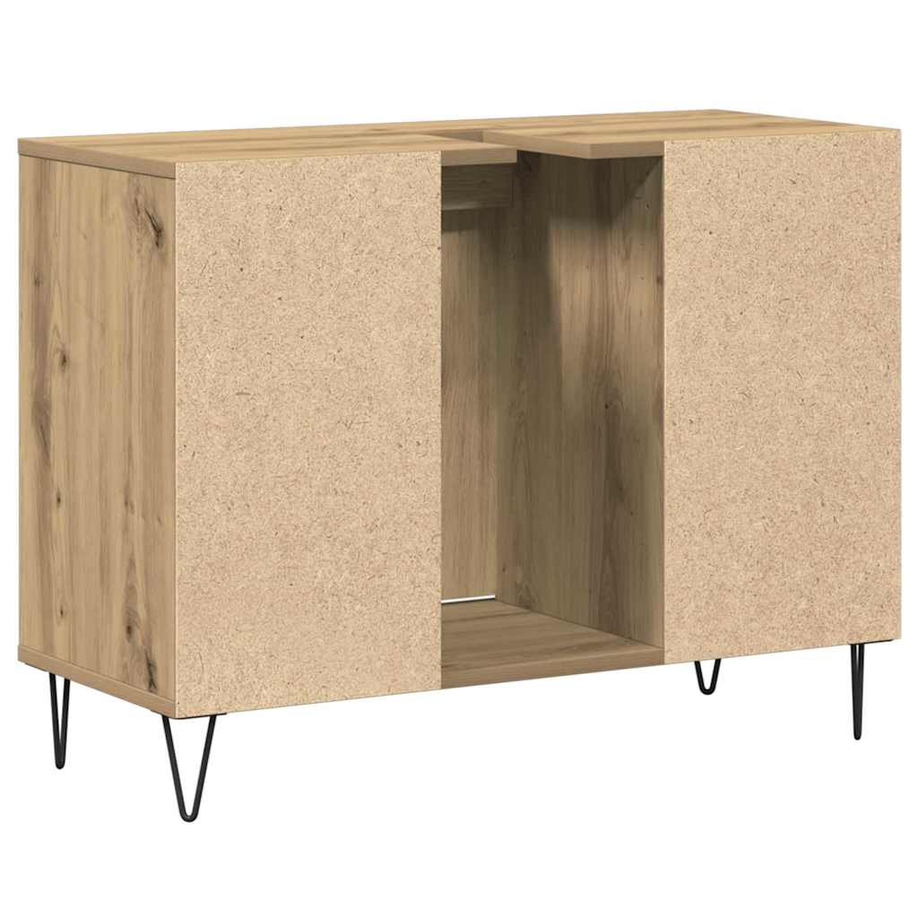 vidaXL Szafka Łazienkowa z półką Dąb rzemieślniczy 80 x 33 x 60 cm