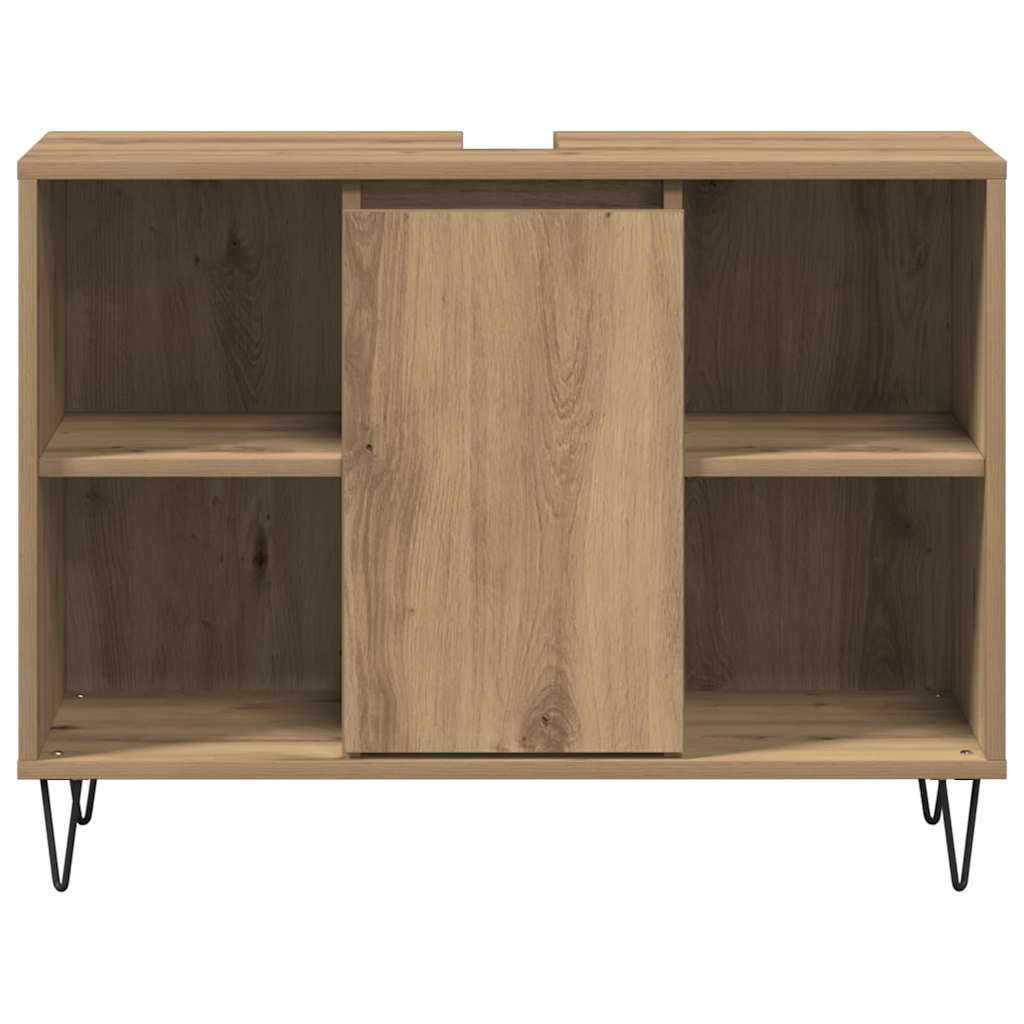 vidaXL Szafka Łazienkowa z półką Dąb rzemieślniczy 80 x 33 x 60 cm