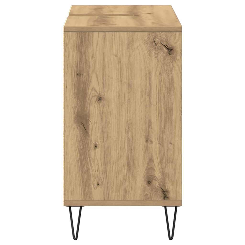 vidaXL Szafka Łazienkowa z półką Dąb rzemieślniczy 80 x 33 x 60 cm