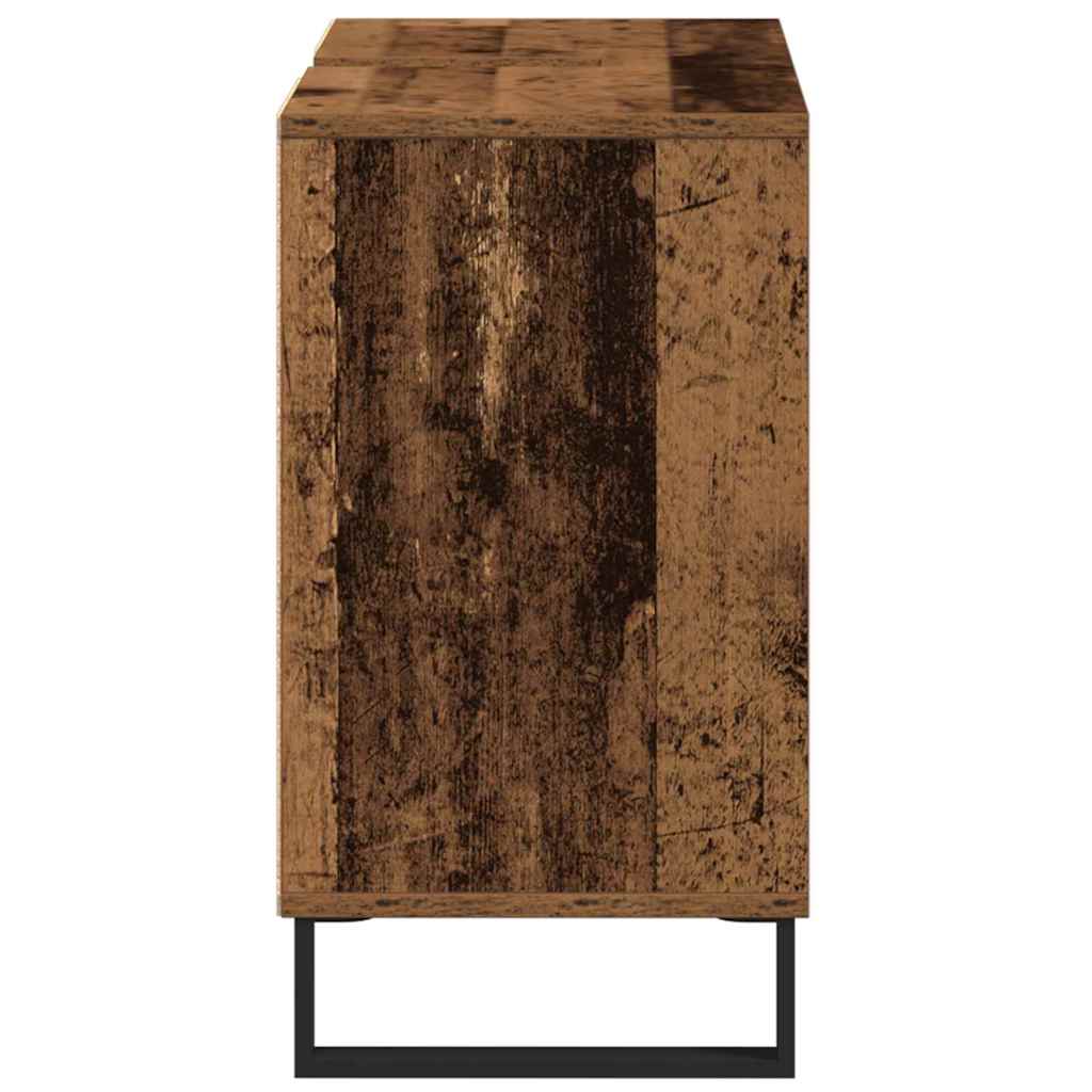vidaXL Szafka Łazienkowa z półką Stare drewno 80 x 33 x 60 cm