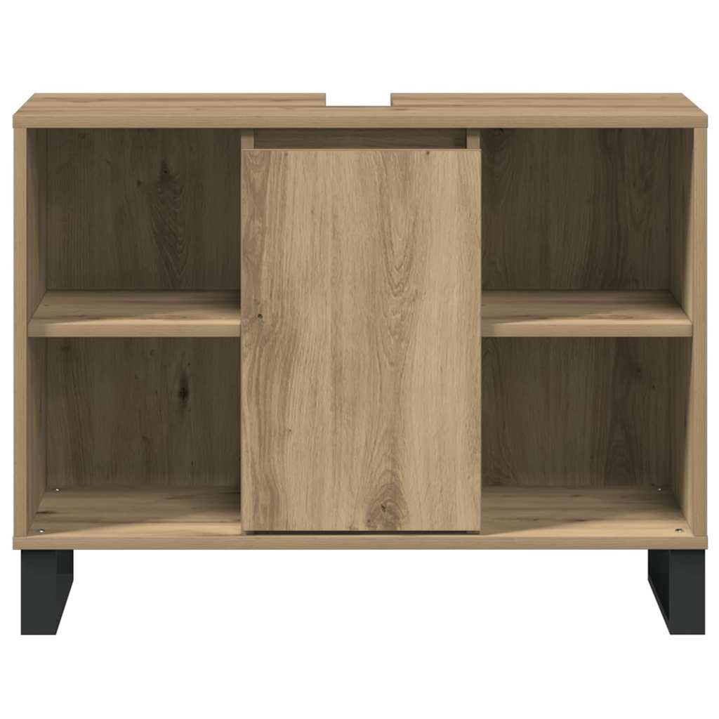 vidaXL Szafka Łazienkowa z półką Dąb rzemieślniczy 80 x 33 x 60 cm