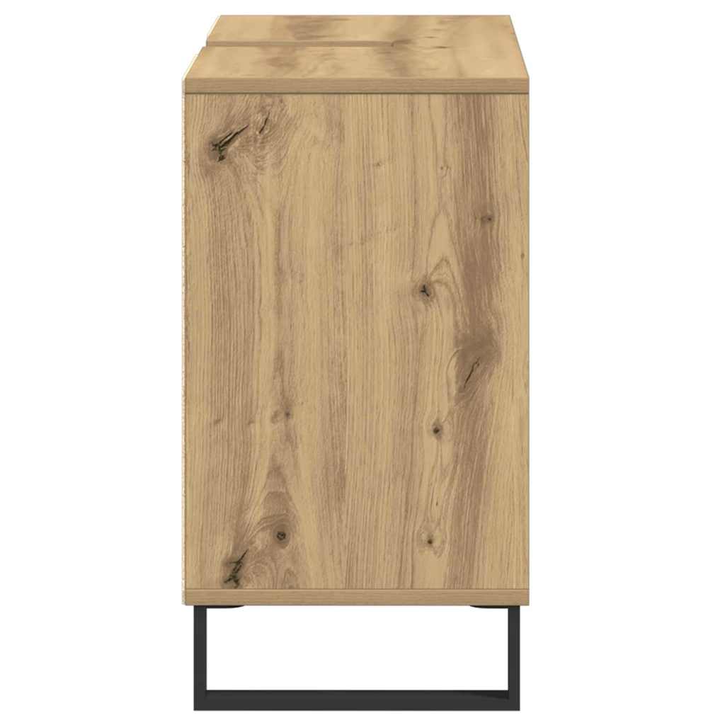 vidaXL Szafka Łazienkowa z półką Dąb rzemieślniczy 80 x 33 x 60 cm