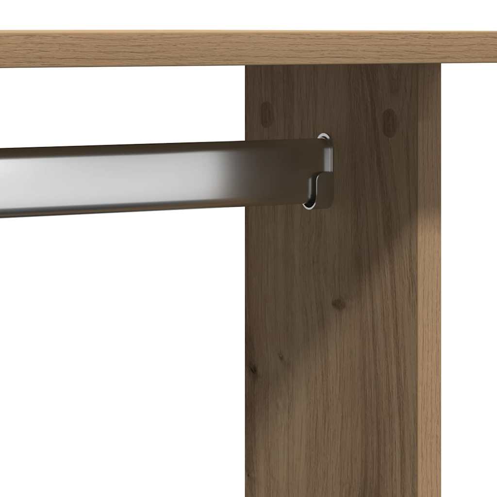 vidaXL Garderoba dąb artisan 102 x 38 x 110 cm Materiał drewnopochodny