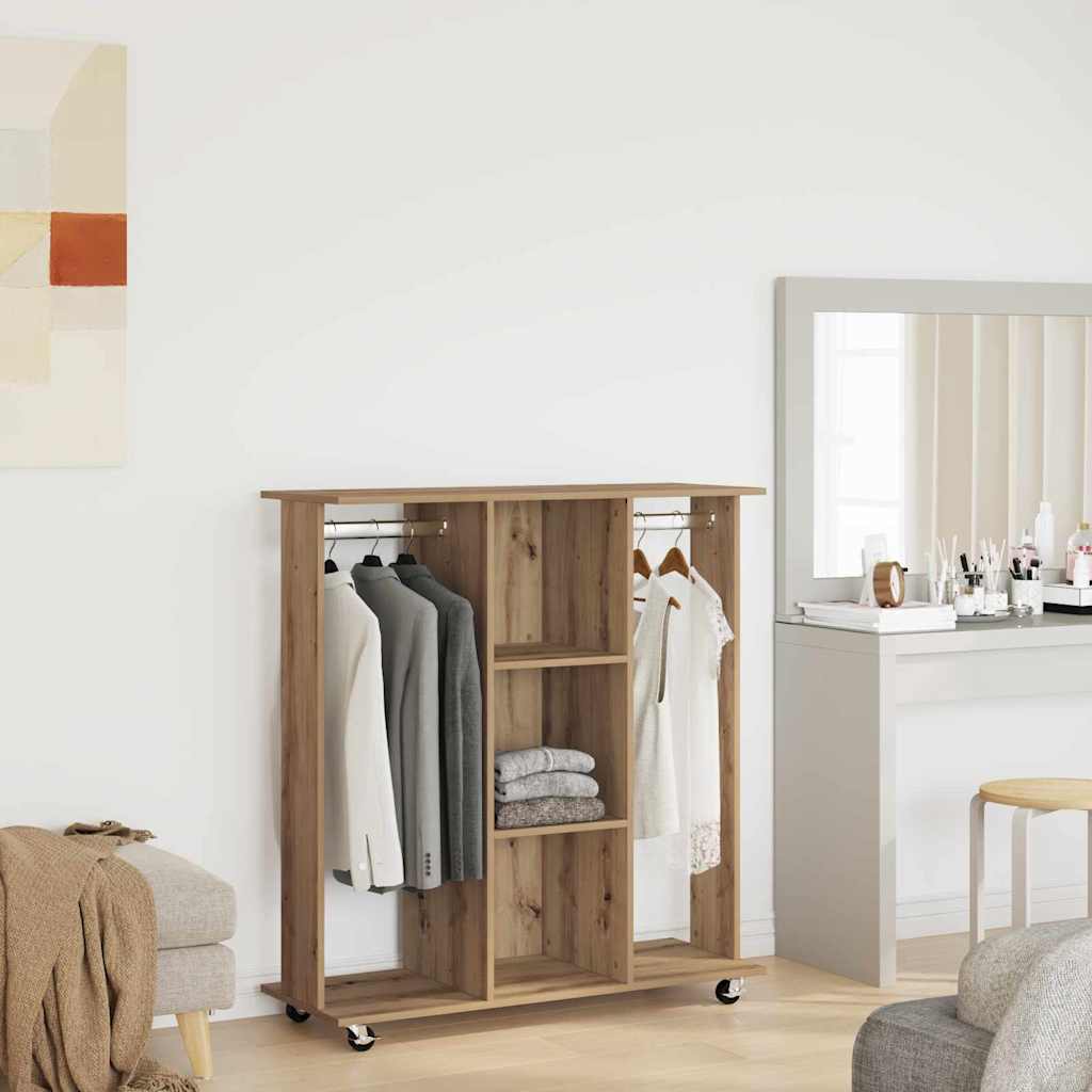 vidaXL Garderoba dąb artisan 102 x 38 x 110 cm Materiał drewnopochodny