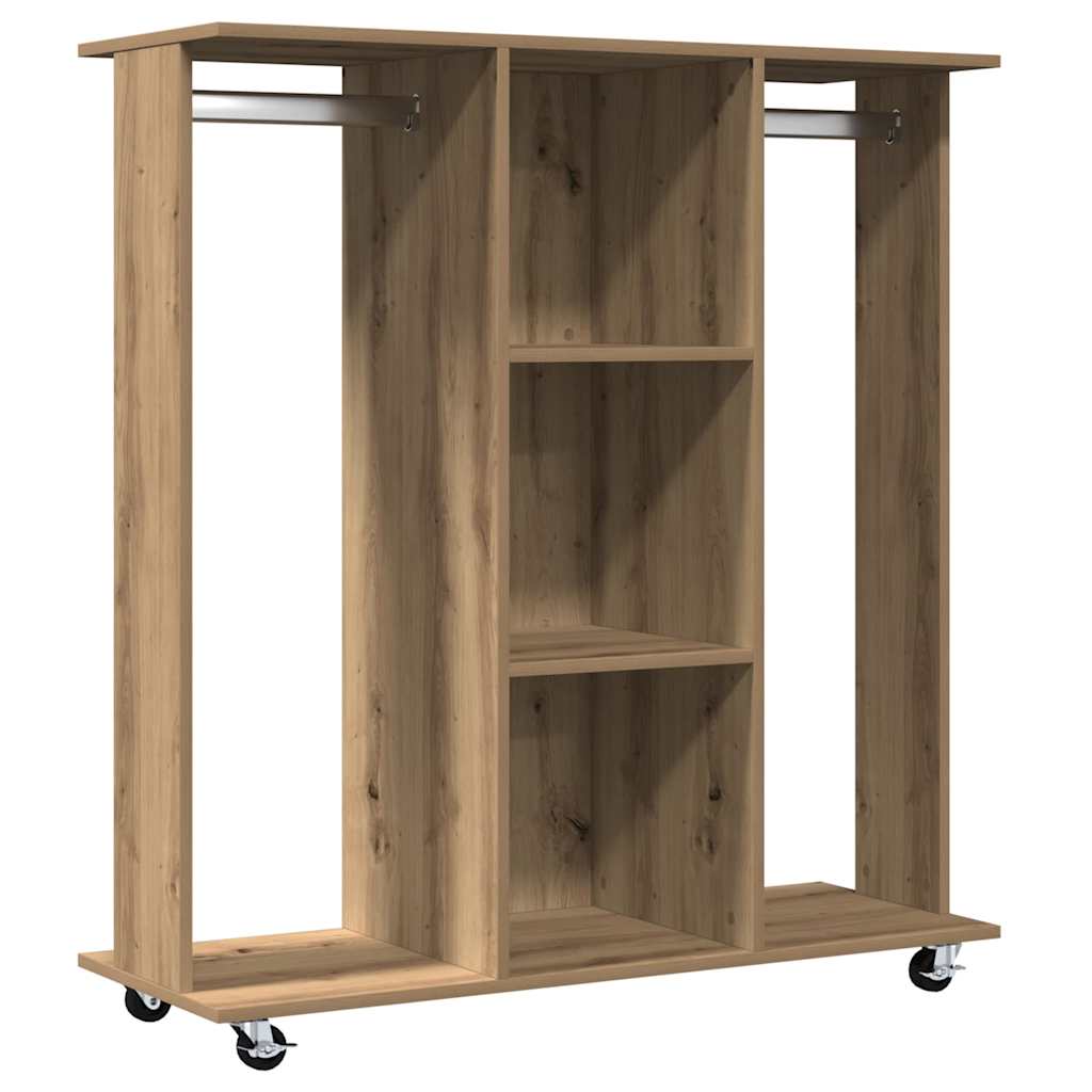 vidaXL Garderoba dąb artisan 102 x 38 x 110 cm Materiał drewnopochodny