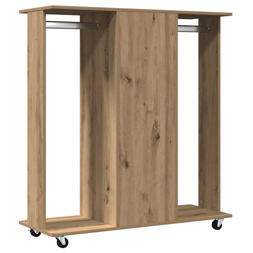 vidaXL Garderoba dąb artisan 102 x 38 x 110 cm Materiał drewnopochodny