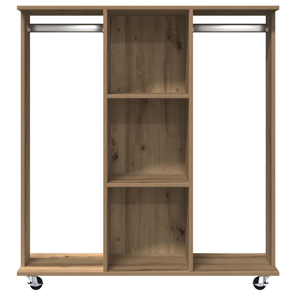 vidaXL Garderoba dąb artisan 102 x 38 x 110 cm Materiał drewnopochodny