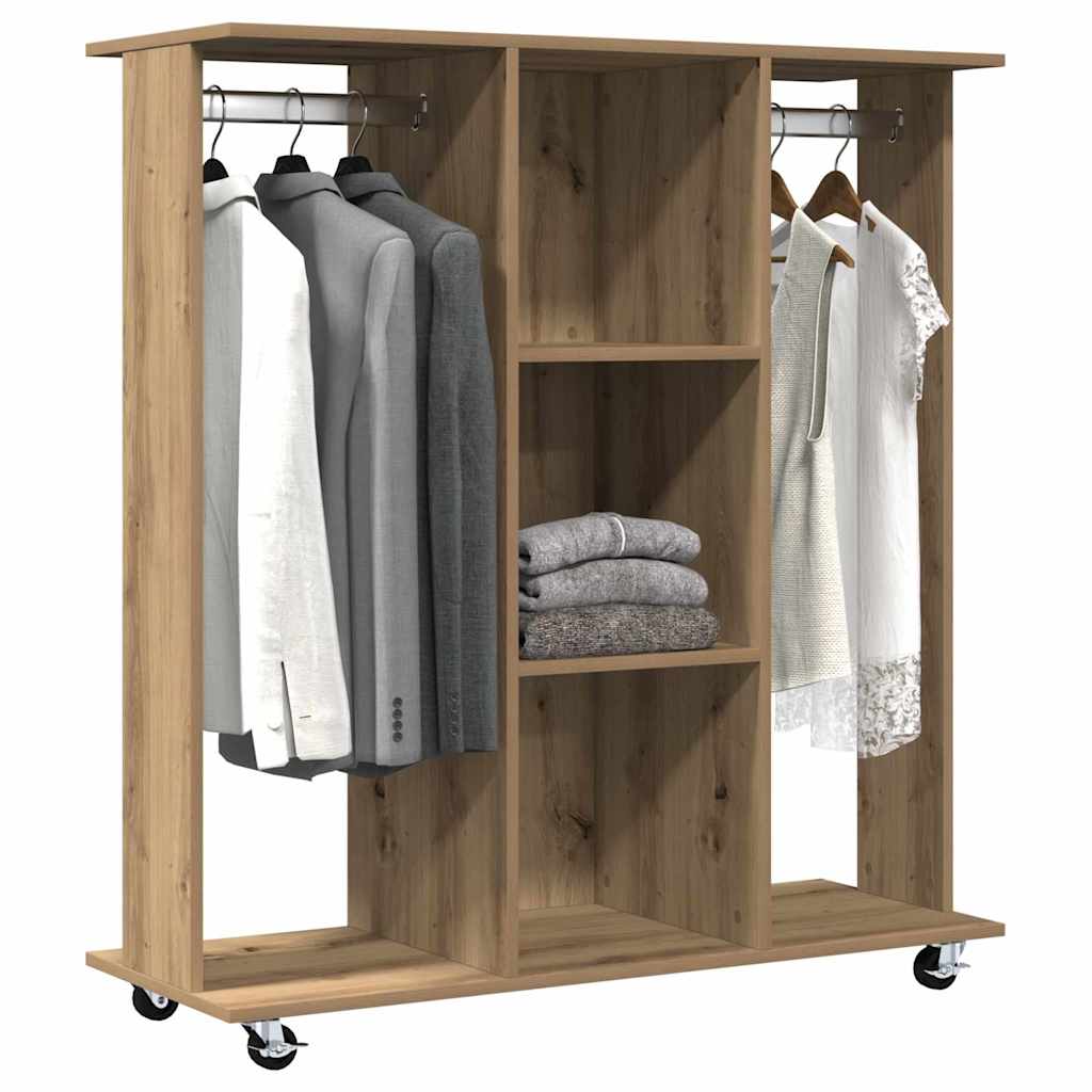 vidaXL Garderoba dąb artisan 102 x 38 x 110 cm Materiał drewnopochodny