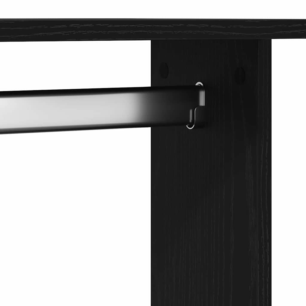 vidaXL Garderoba Czarny dąb 102 x 38 x 110 cm Materiał drewnopochodny