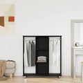 vidaXL Garderoba Czarny dąb 102 x 38 x 110 cm Materiał drewnopochodny
