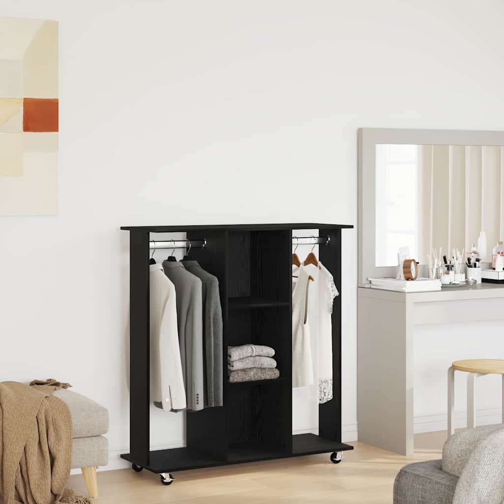 vidaXL Garderoba Czarny dąb 102 x 38 x 110 cm Materiał drewnopochodny