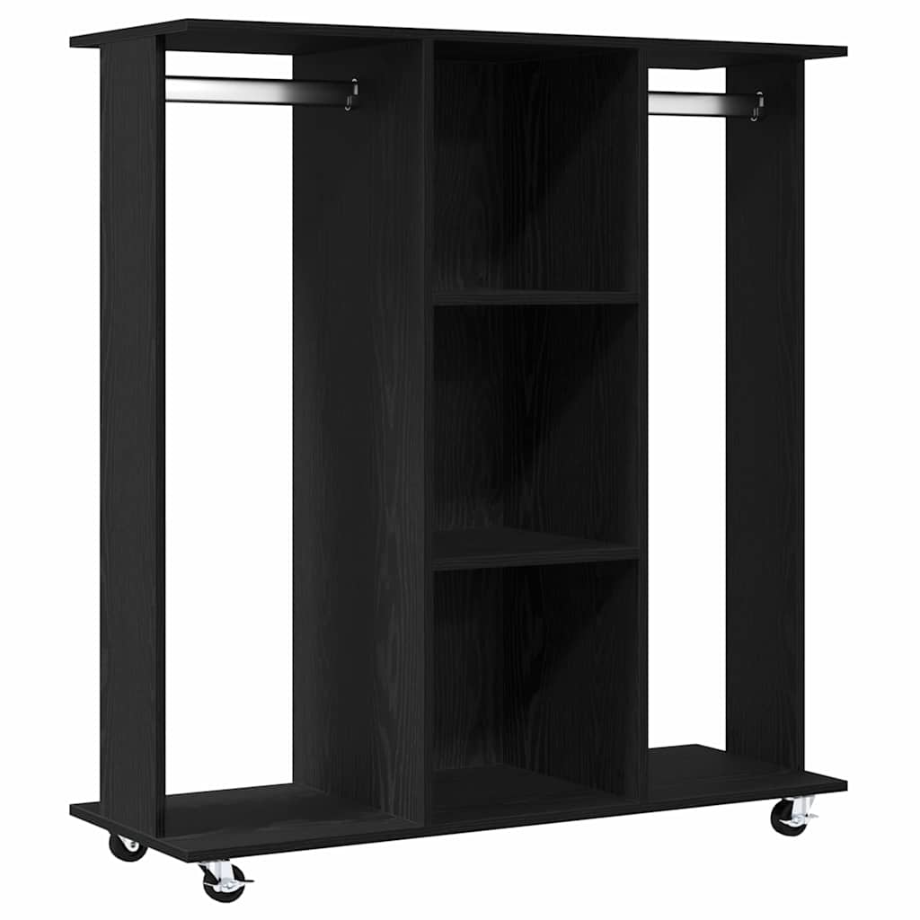 vidaXL Garderoba Czarny dąb 102 x 38 x 110 cm Materiał drewnopochodny