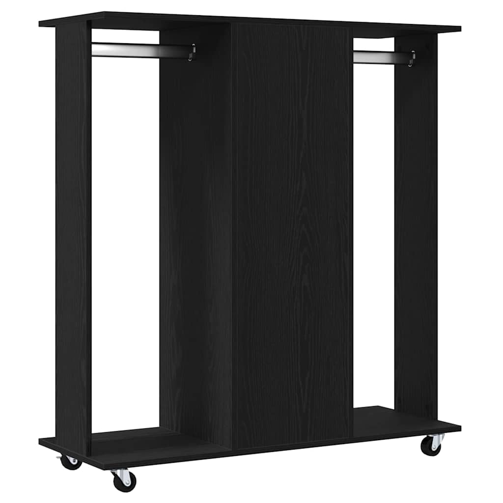 vidaXL Garderoba Czarny dąb 102 x 38 x 110 cm Materiał drewnopochodny