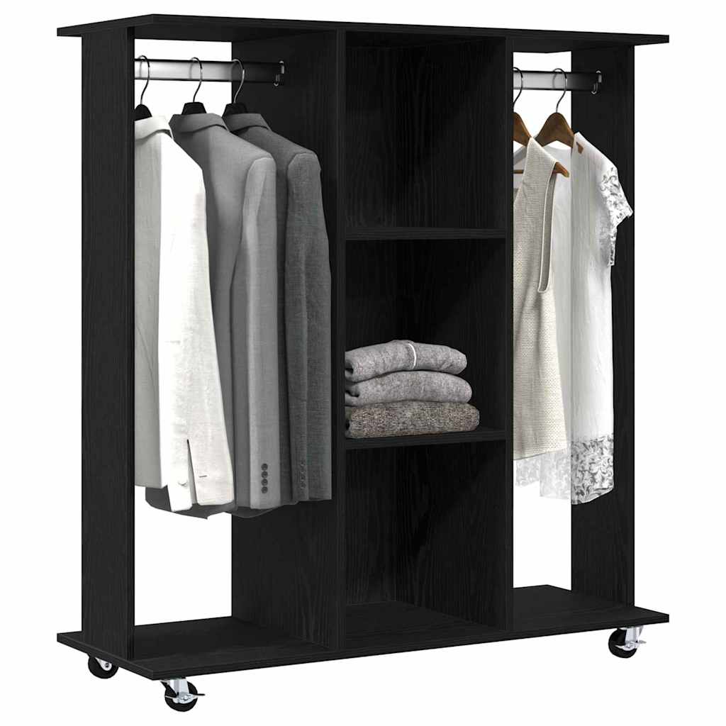 vidaXL Garderoba Czarny dąb 102 x 38 x 110 cm Materiał drewnopochodny