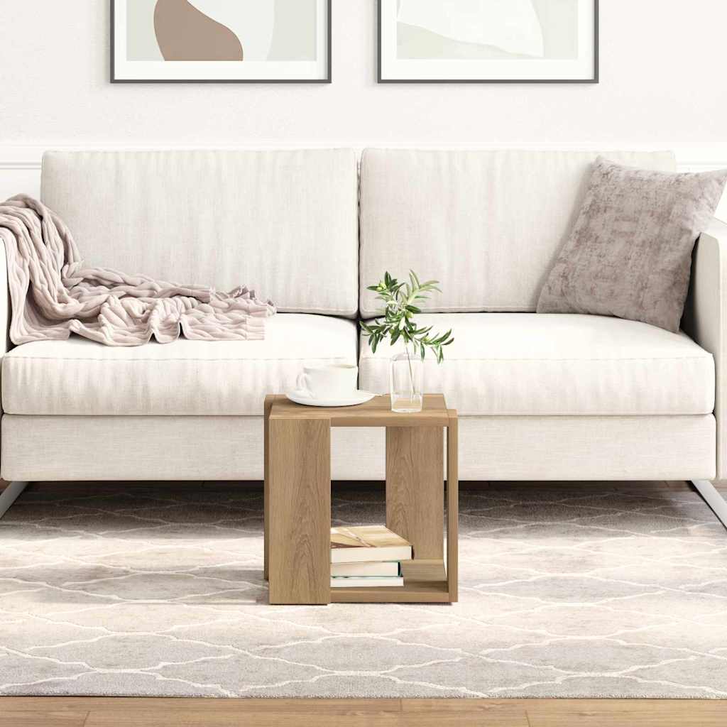 vidaXL Stolik kawowy Dąb rzemieślniczy 32 x 32 x 30 cm
