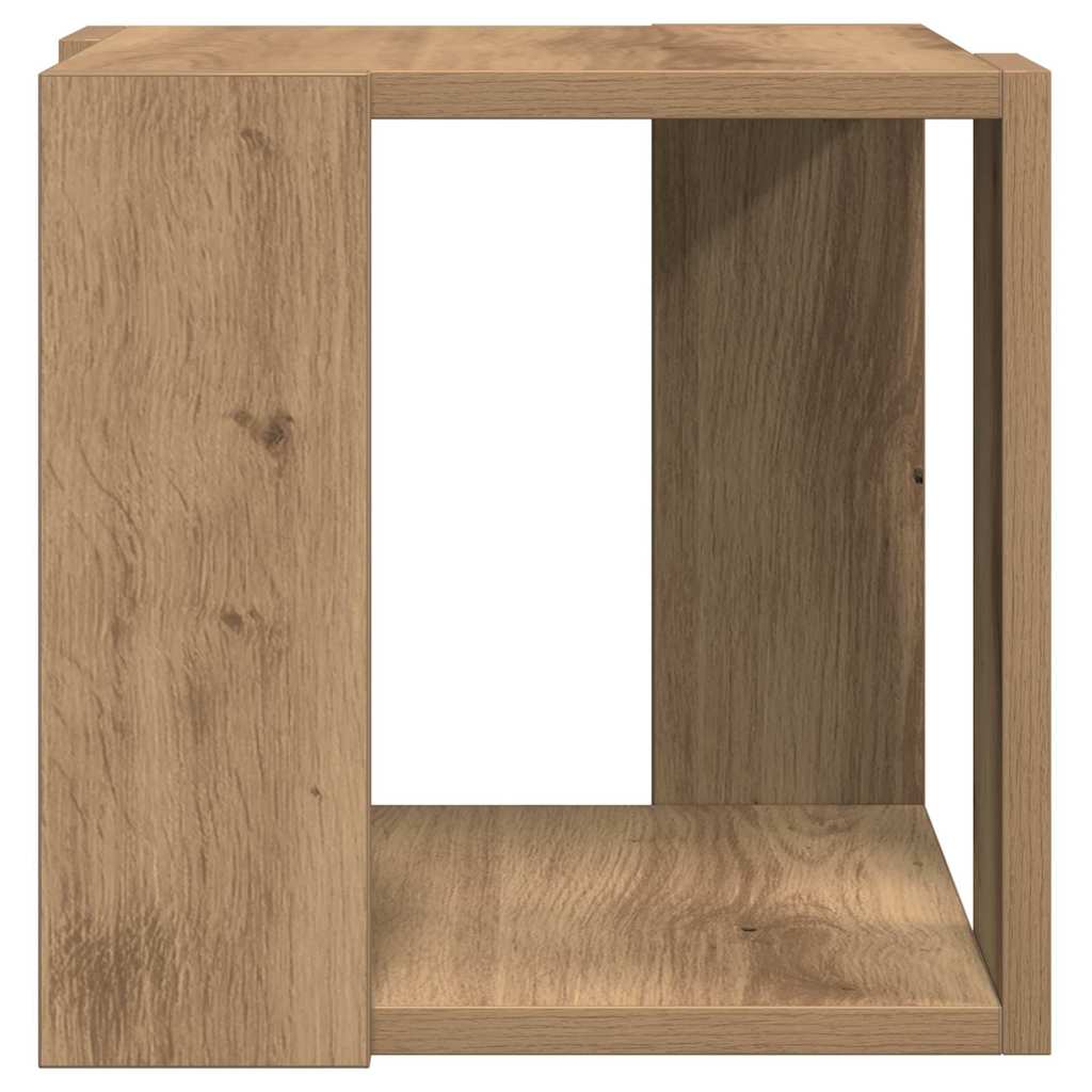 vidaXL Stolik kawowy Dąb rzemieślniczy 32 x 32 x 30 cm