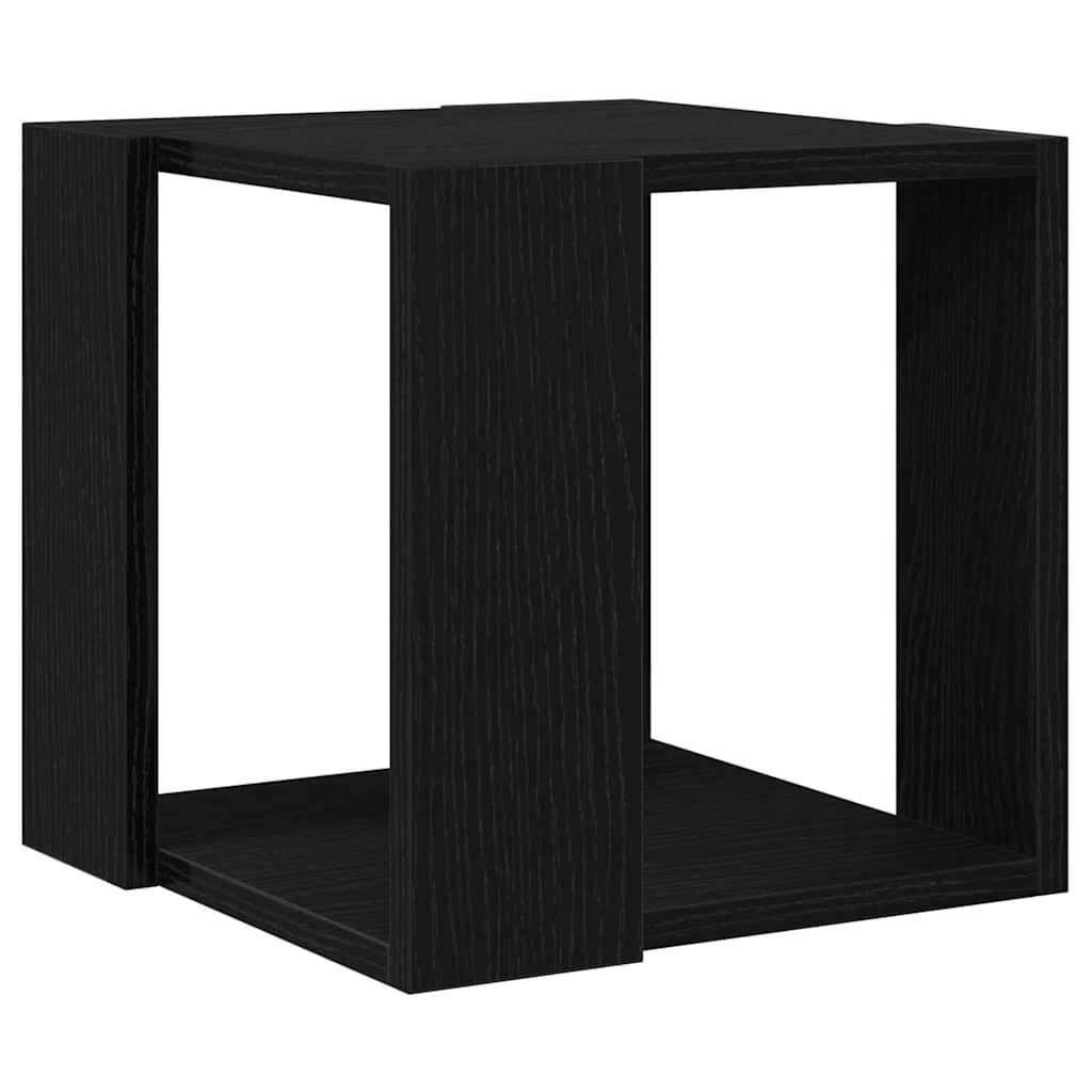 vidaXL Stolik kawowy Czarny Dąb 32 x 32 x 30 cm Drewno inżynieryjne