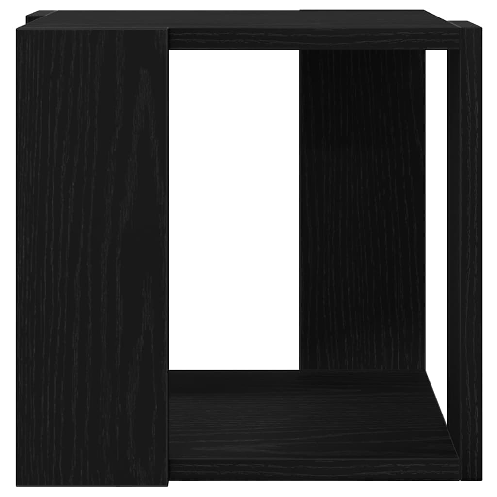vidaXL Stolik kawowy Czarny Dąb 32 x 32 x 30 cm Drewno inżynieryjne