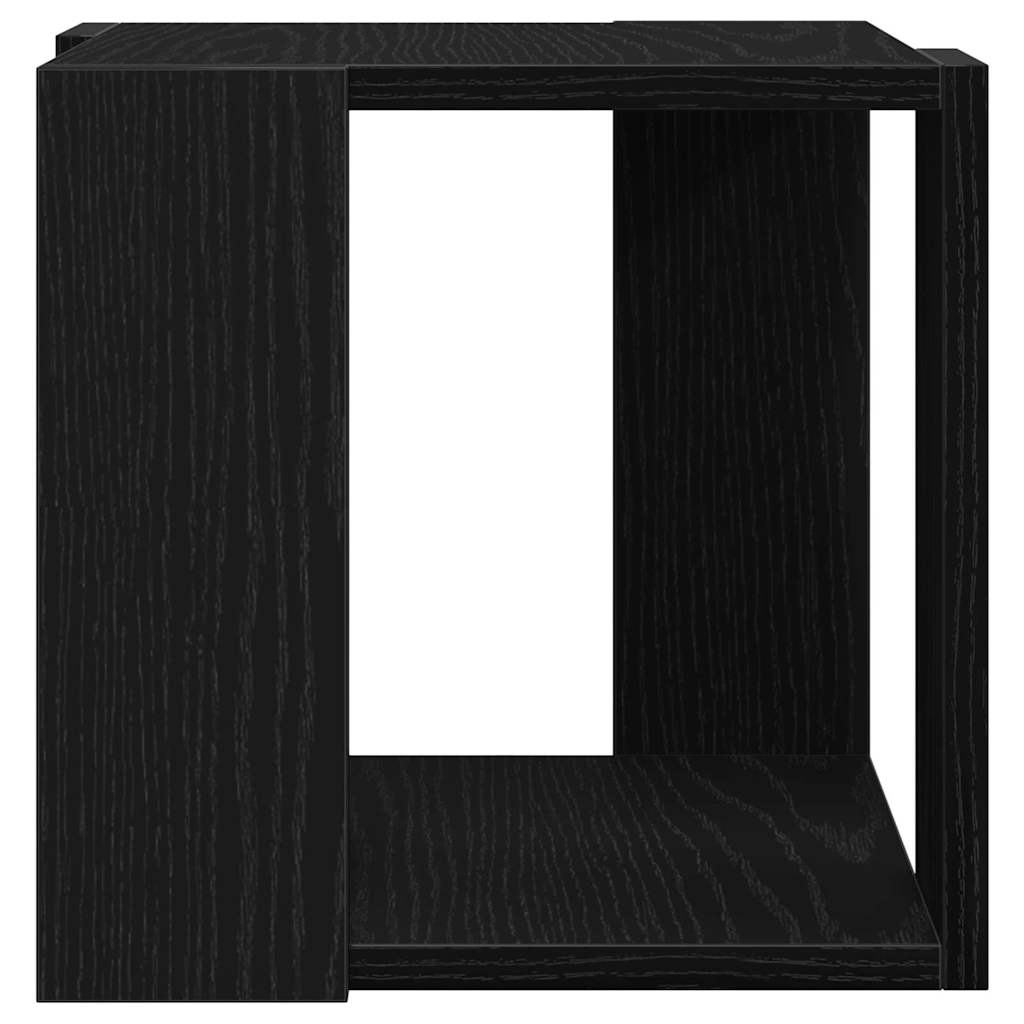 vidaXL Stolik kawowy Czarny Dąb 32 x 32 x 30 cm Drewno inżynieryjne