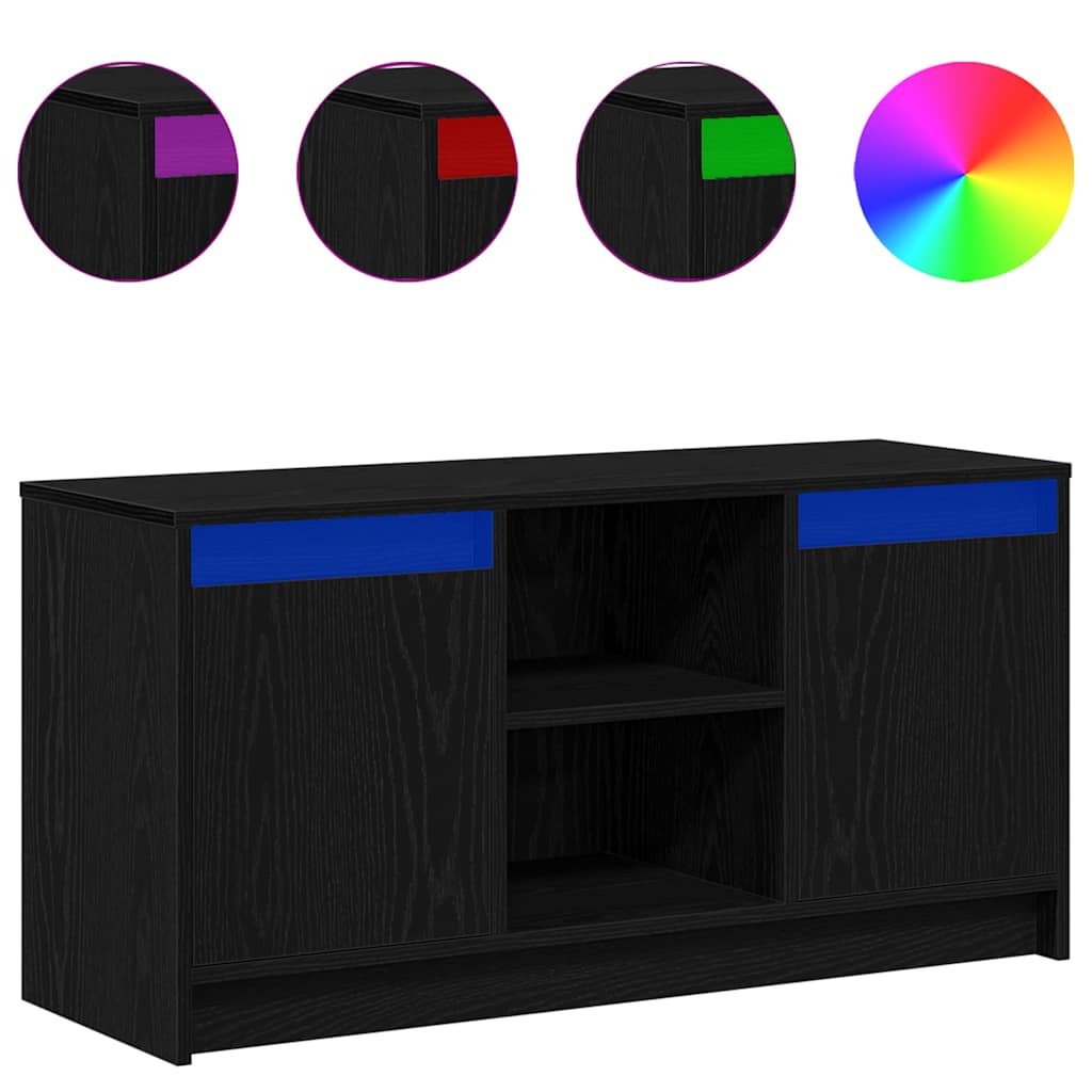vidaXL Jednostki telewizyjne Czarny 100 x 34 x 50 cm