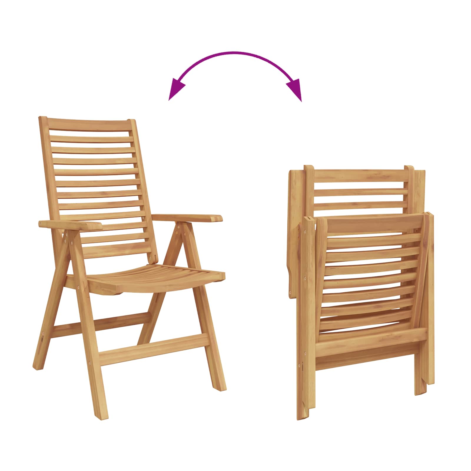 vidaXL Krzesło 6 pcs Brązowy 64,5 x 52 x 108 cm Lite drewno teakowe