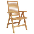 vidaXL Krzesło 8 pcs Brązowy 64,5 x 52 x 108 cm Lite drewno teakowe