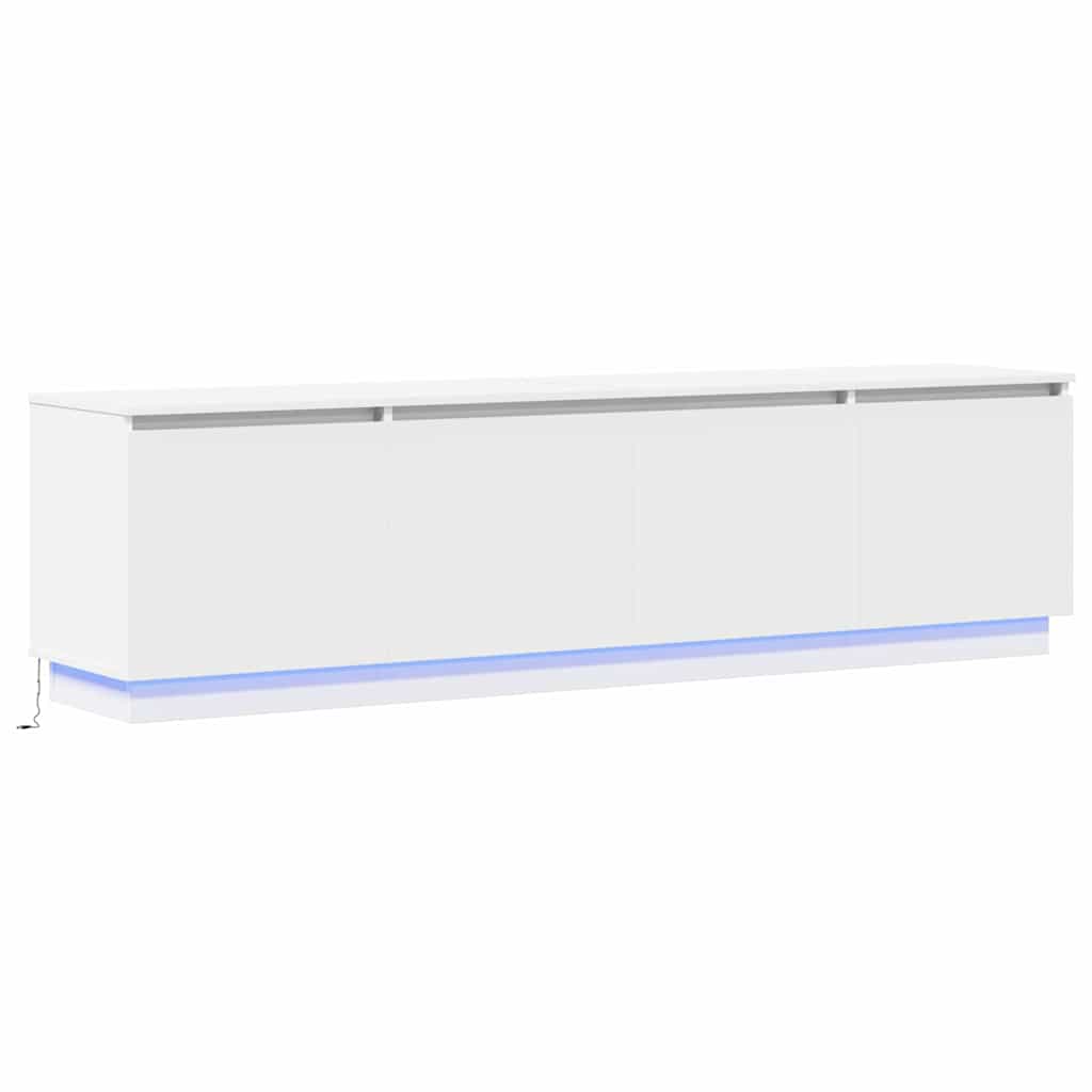 vidaXL Szafka pod telewizor z LED Biały 180 x 38 x 49 cm
