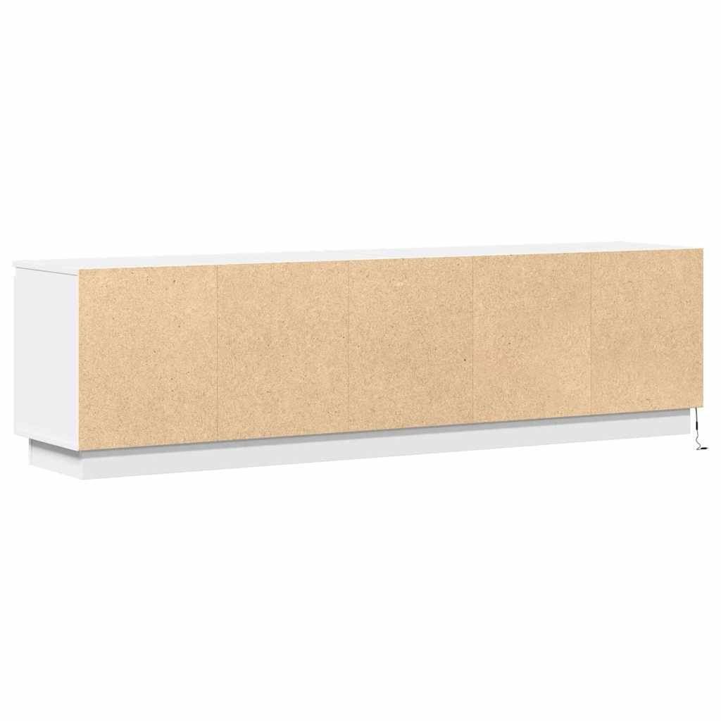 vidaXL Szafka pod telewizor z LED Biały 180 x 38 x 49 cm