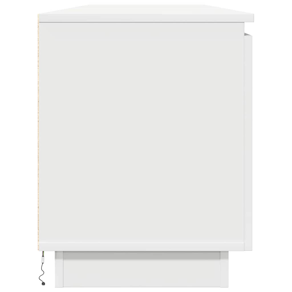 vidaXL Szafka pod telewizor z LED Biały 180 x 38 x 49 cm