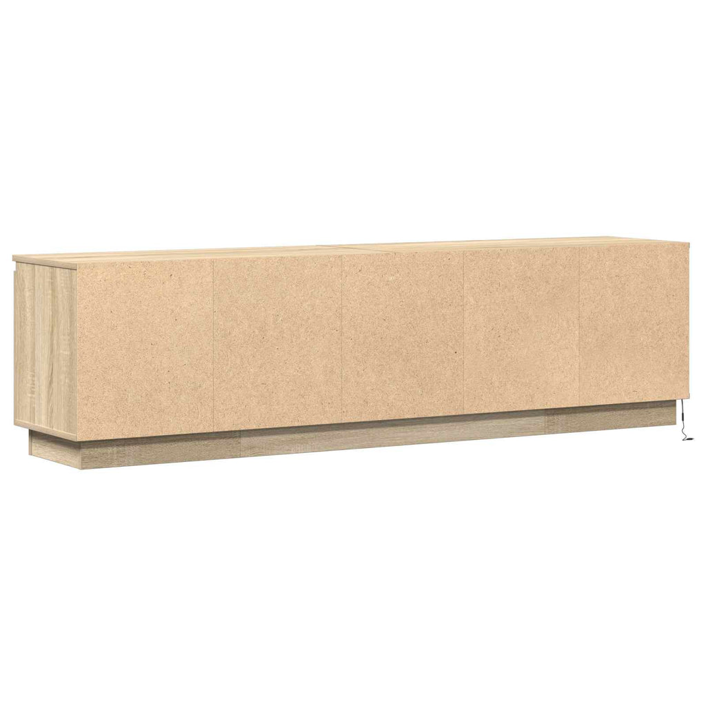 vidaXL Szafka pod telewizor Ze LED Lights Dąb Sonoma 180 x 38 x 49 cm