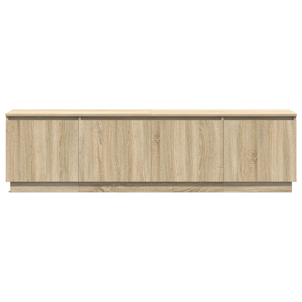 vidaXL Szafka pod telewizor Ze LED Lights Dąb Sonoma 180 x 38 x 49 cm