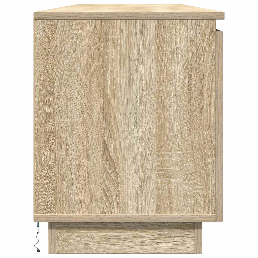 vidaXL Szafka pod telewizor Ze LED Lights Dąb Sonoma 180 x 38 x 49 cm