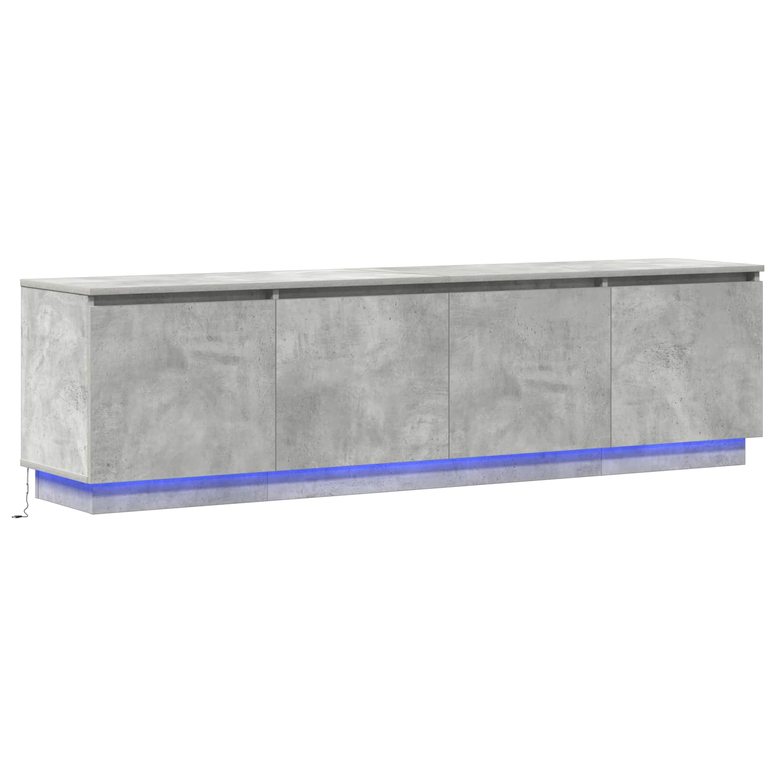 vidaXL Szafka pod telewizor Betonowy szary 180 x 38 x 49 cm