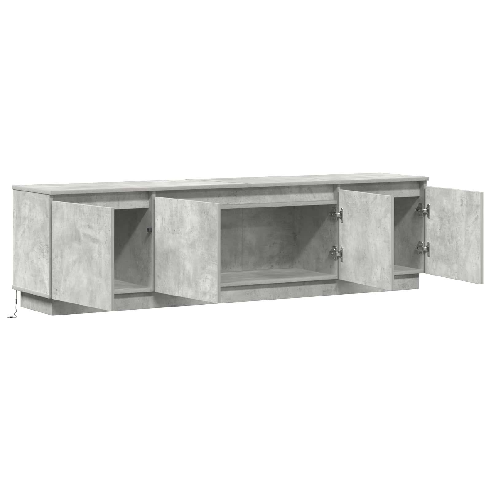 vidaXL Szafka pod telewizor Betonowy szary 180 x 38 x 49 cm