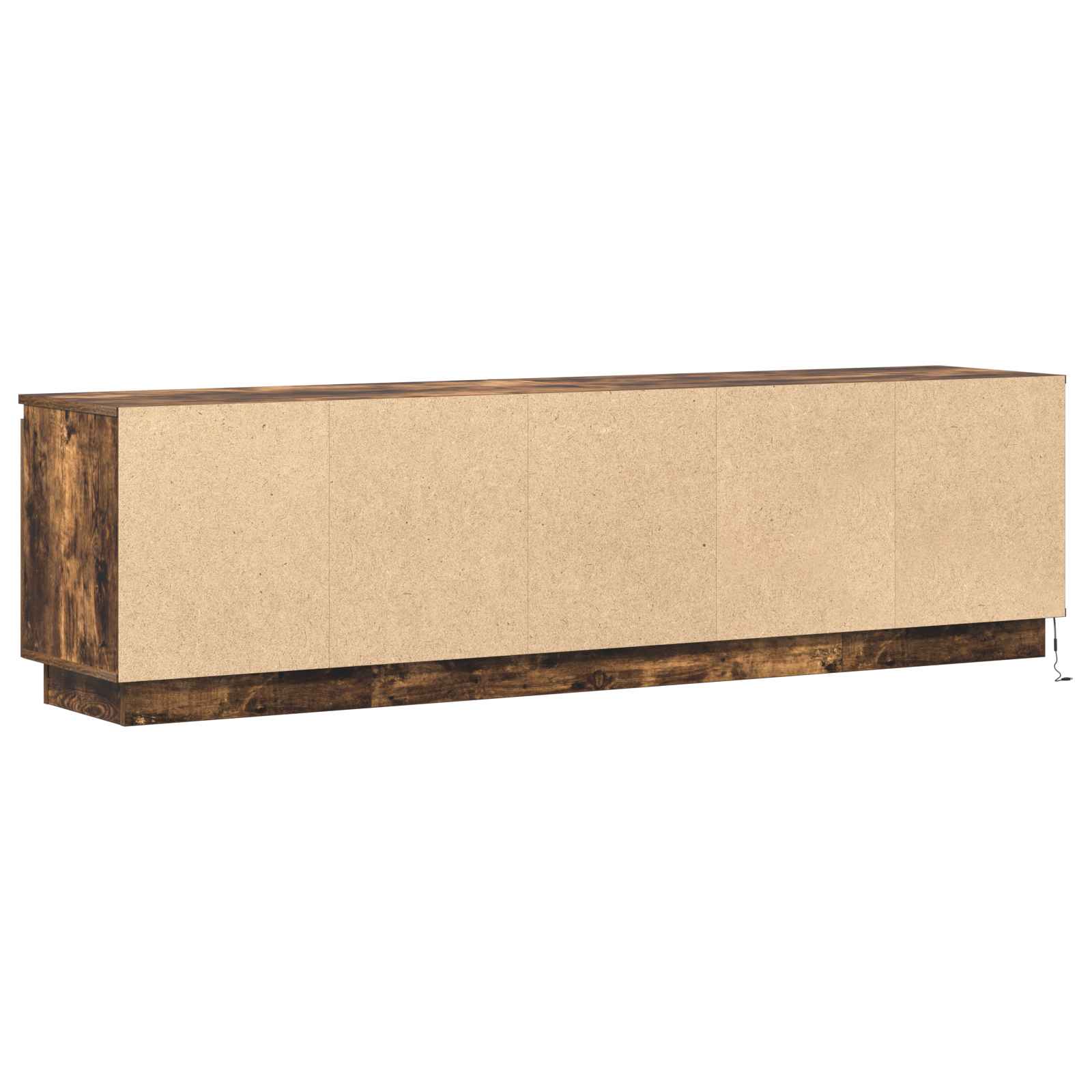 vidaXL Szafka pod telewizor Ze LED Lights Dąb wędzony 180 x 38 x 49 cm