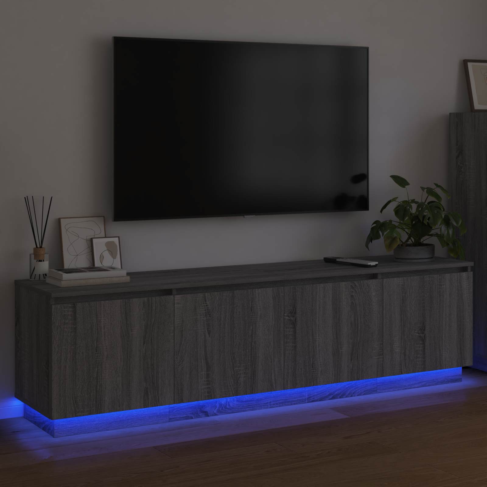 vidaXL Szafka pod telewizor Szary Sonoma 180 x 38 x 49 cm