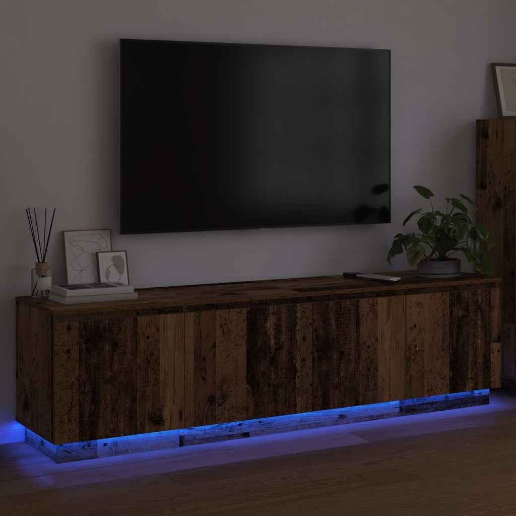 vidaXL Szafka pod telewizor Stare drewno 180 x 38 x 49 cm