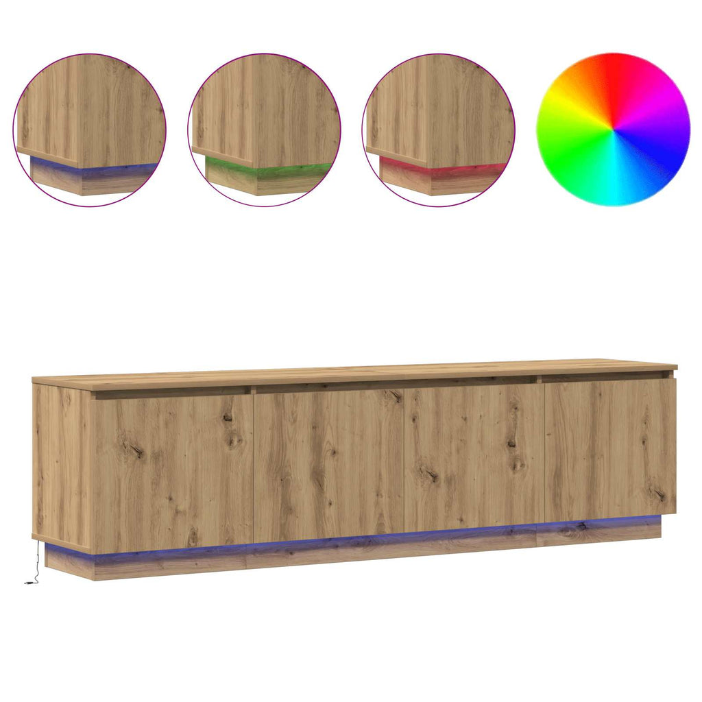 vidaXL Szafka pod telewizor Dąb rzemieślniczy 180 x 38 x 49 cm