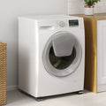 vidaXL Podstawa pod pralkę 2 pcs Czarny 72 x 5 x 4,5 cm