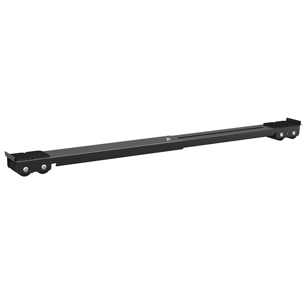 vidaXL Podstawa pod pralkę 2 pcs Czarny 72 x 5 x 4,5 cm