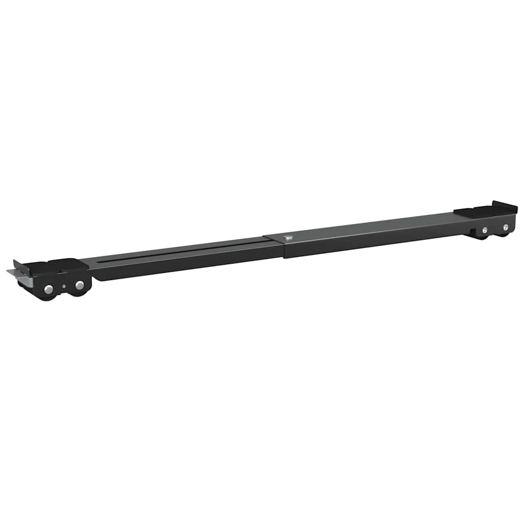 vidaXL Podstawa pod pralkę 2 pcs Czarny 72 x 5 x 4,5 cm