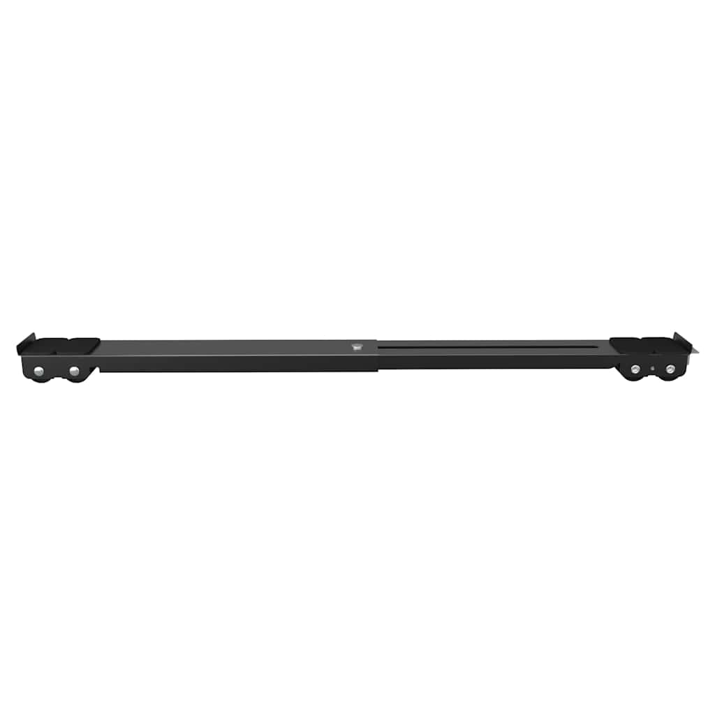 vidaXL Podstawa pod pralkę 2 pcs Czarny 72 x 5 x 4,5 cm