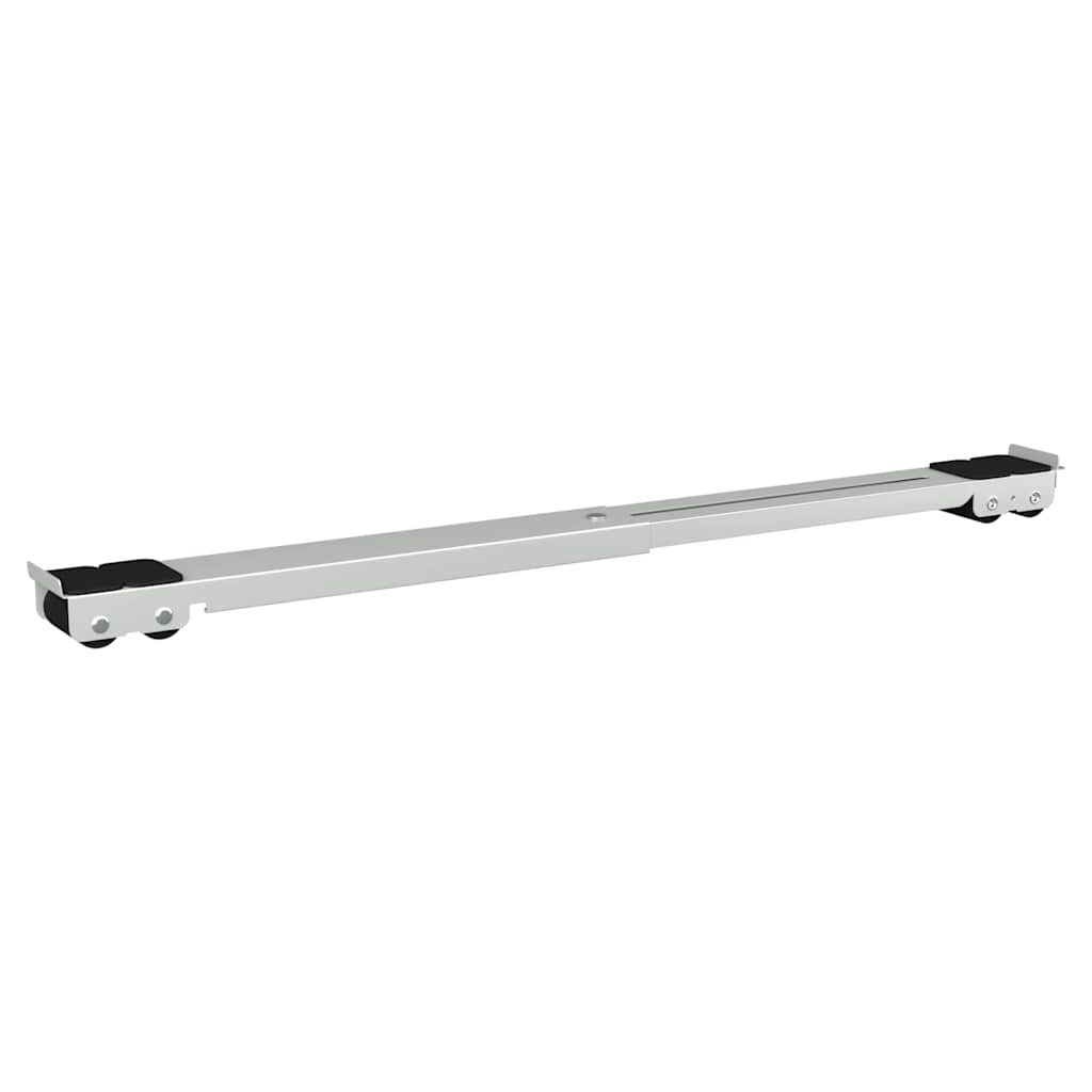 vidaXL Podstawa pod pralkę 2 pcs Srebrny 72 x 5 x 4,5 cm