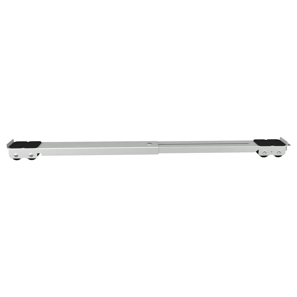 vidaXL Podstawa pod pralkę 2 pcs Srebrny 72 x 5 x 4,5 cm