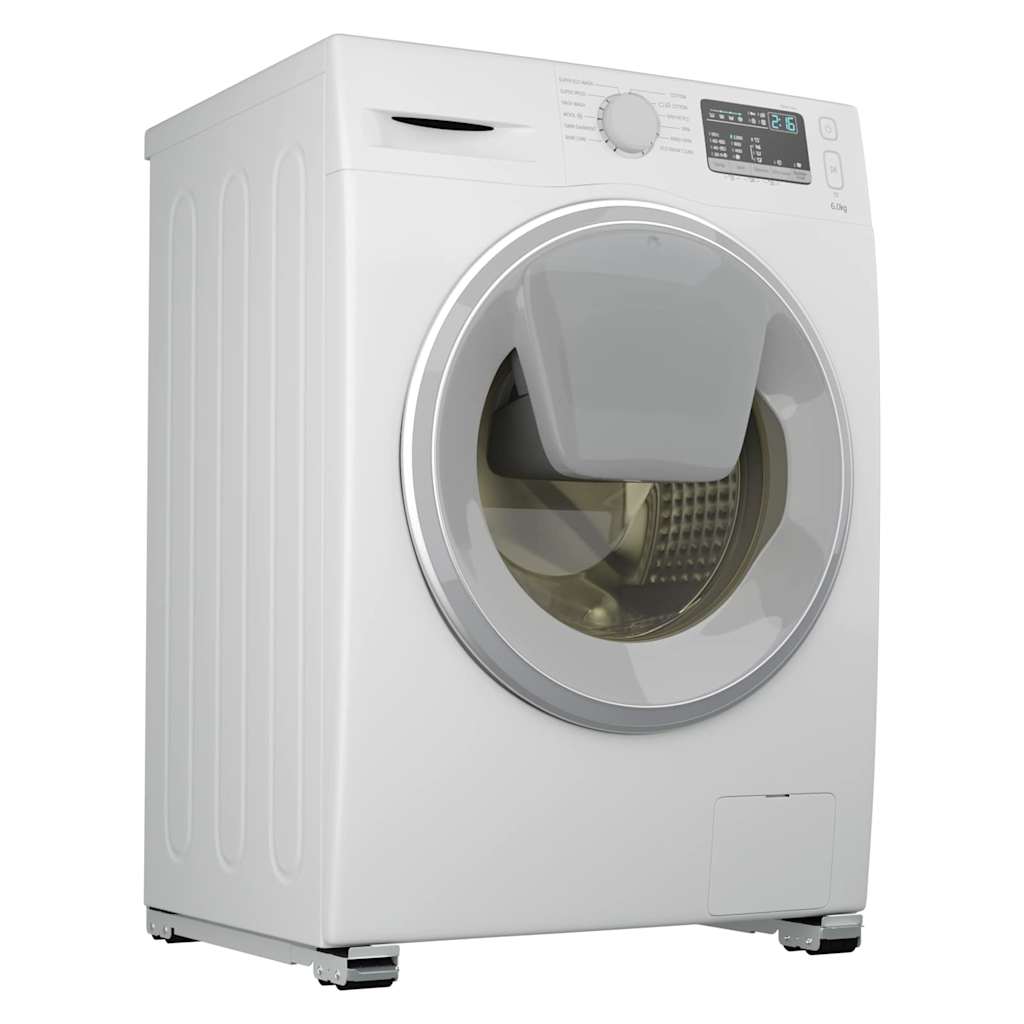 vidaXL Podstawa pod pralkę 2 pcs Srebrny 72 x 5 x 4,5 cm