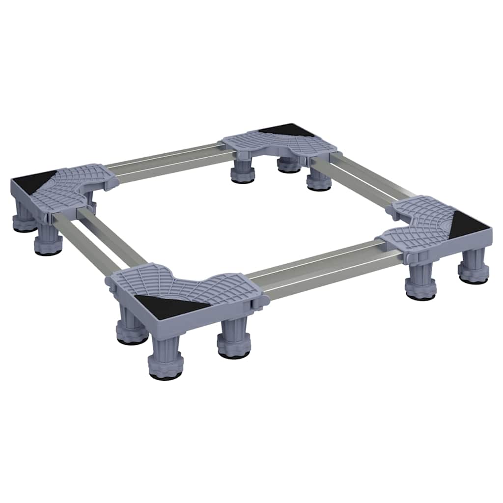 vidaXL Podstawa pod pralkę Szary 67 x 67 x 12 cm Stal nierdzewna
